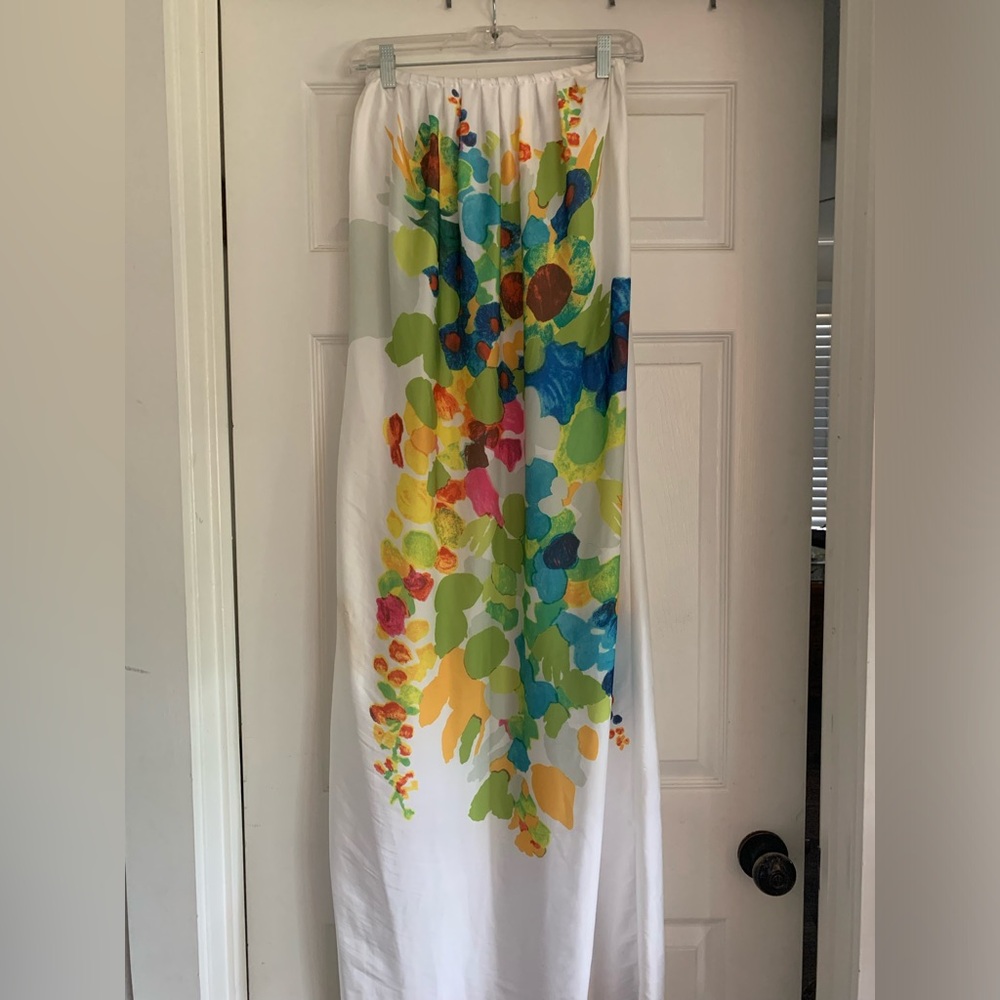 Vintage Calypso St Barth strapless dress
